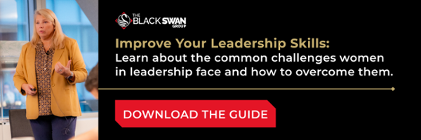 Black Swan negotiation coach Sandy Hein coaching course on Women in Leadership.